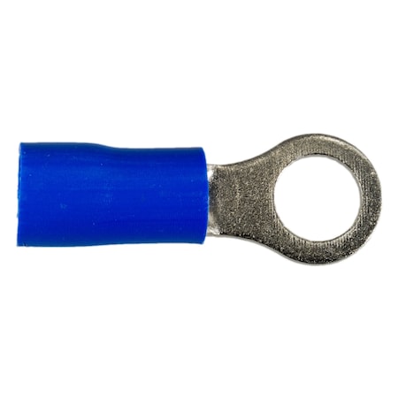 Midwest Fastener Ring Terminal, 6 AWG, Plastic Insulated, 8 PK 69975